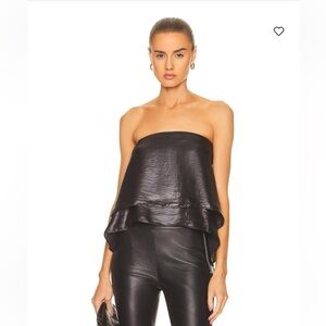 NWT RtA Eliana strapless black top - size 8 - $395 MSRP